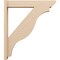 Ekena Millwork 5 1/2-in W x 28-in D x 32-in H Funston Slat Rough Cedar Woodgrain TimberThane Outlooker, Primed Tan OUTUR055X28X32FST24RCPR - alternate 4